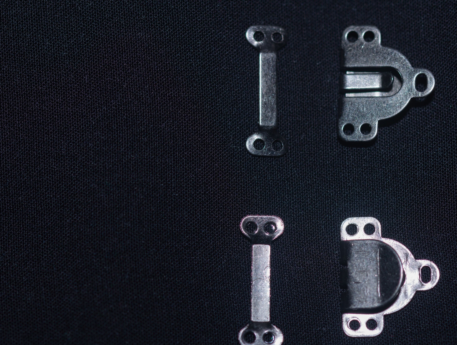 metal sew on hooks for trousers.